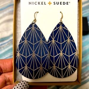 Nickel & Suede Blue Nouveaus (M)